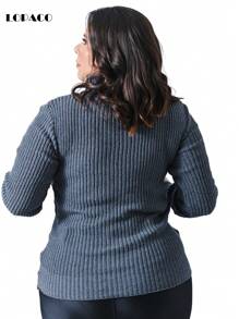 Women Sweaters - Gris - Ver 2