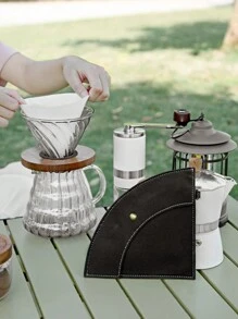 1 Peça Filtro de Café em Formato de Mão, Bolsa Suspensa Impermeável e à Prova de Poeira para Camping, Armazenamento de Papel Filtro, Material Escolar para Volta às Aulas