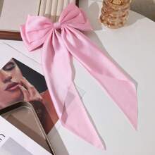 3 stuks grote strik haarspeldjes voor vrouwen, satijnen haarspeldjes voor meisjes, lange linten, haarspelden, accessoires voor feestjes, strik haarspeldjes voor vrouwen, haarspeld met lange staart, haaraccessoires voor meisjes, Valentijnsdag, Valentijnsdag, klauwclips