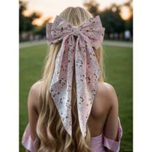 3 stuks grote strik haarspeldjes voor vrouwen, satijnen haarspeldjes voor meisjes, lange linten, haarspelden, accessoires voor feestjes, strik haarspeldjes voor vrouwen, haarspeld met lange staart, haaraccessoires voor meisjes, Valentijnsdag, Valentijnsdag, klauwclips