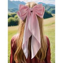 3 stuks grote strik haarspeldjes voor vrouwen, satijnen haarspeldjes voor meisjes, lange linten, haarspelden, accessoires voor feestjes, strik haarspeldjes voor vrouwen, haarspeld met lange staart, haaraccessoires voor meisjes, Valentijnsdag, Valentijnsdag, klauwclips
