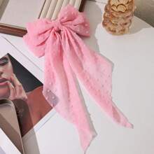 3 stuks grote strik haarspeldjes voor vrouwen, satijnen haarspeldjes voor meisjes, lange linten, haarspelden, accessoires voor feestjes, strik haarspeldjes voor vrouwen, haarspeld met lange staart, haaraccessoires voor meisjes, Valentijnsdag, Valentijnsdag, klauwclips