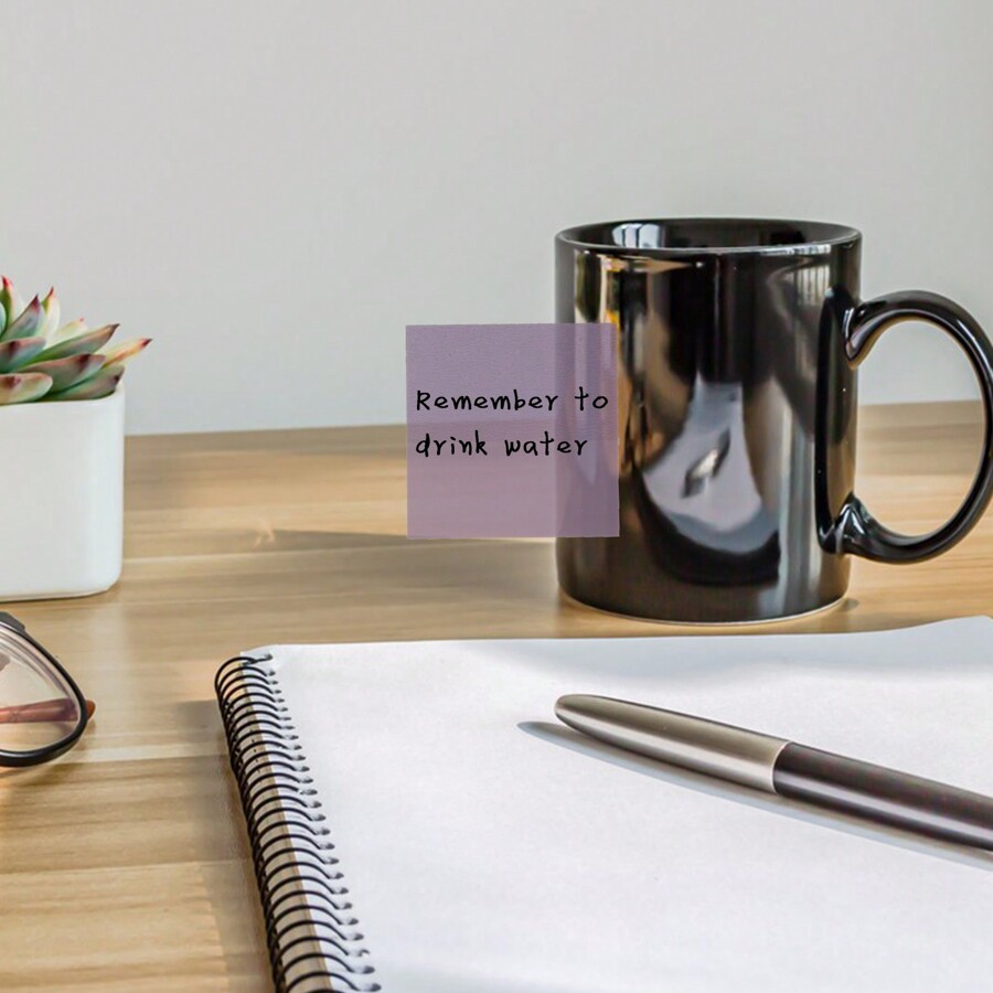 600pcs Bright Colour Transparent Sticky Notes, SelfStick Note Pads