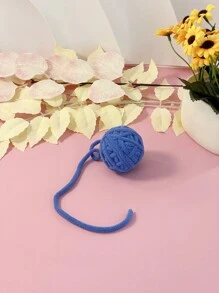 Juguete para mascotas para gatos, colorida bola de hilo tejida a mano con cascabel, solo para uso de mascotas