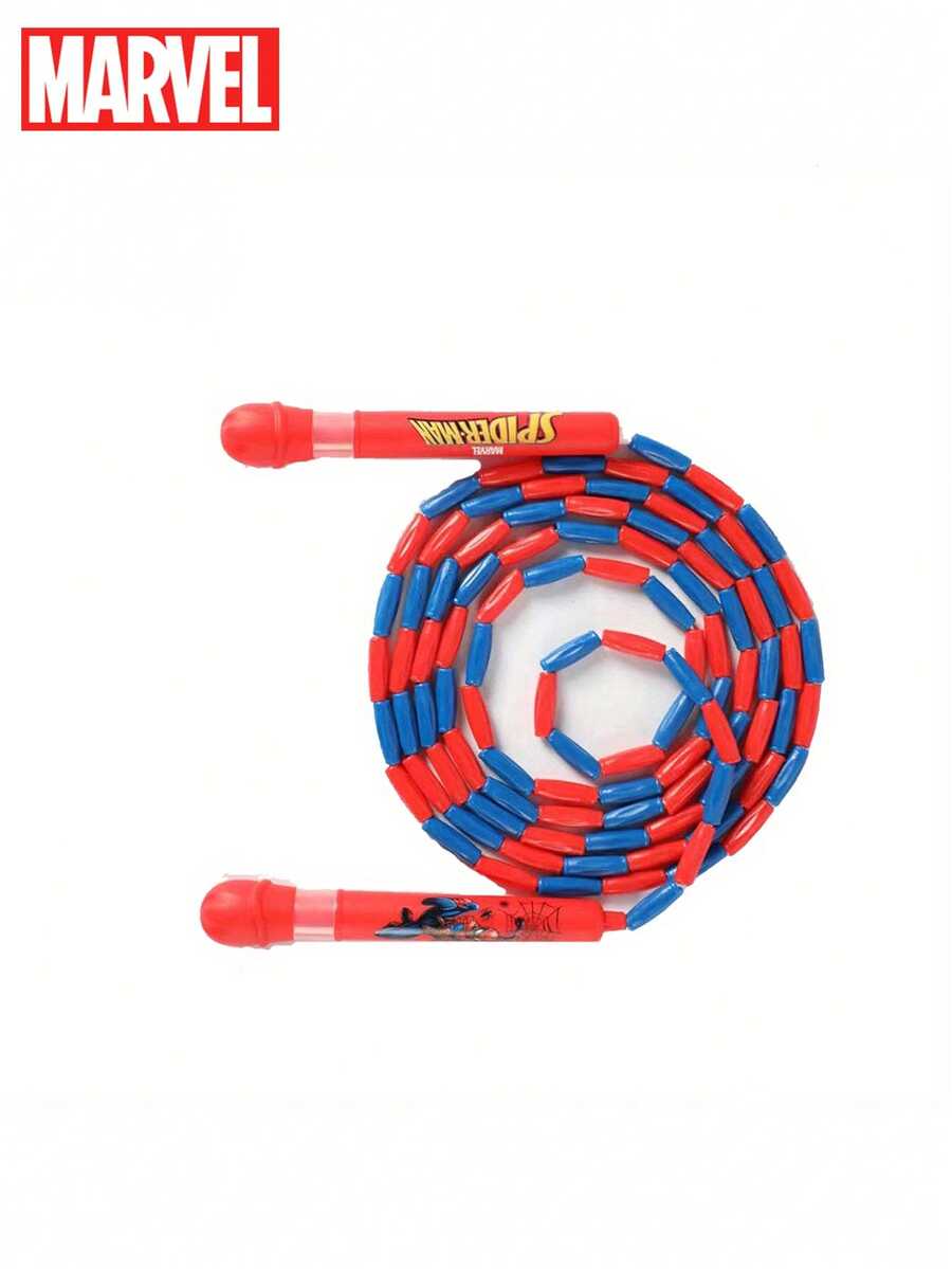 Marvel Officially Licensed 1PC Spider-Man Jump Rope With Soft Beaded Segment For Fitness Exercise Equipment Suitable For Outdoor Party Games Free Skipping Gift To Friends Family - Red and Blue - View 1