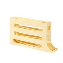 1 件四层滑动抽屉式鸡蛋托盘，适用于冰箱侧门、厨房台面防摔设计自动滚动鸡蛋架、鸡蛋储存容器、储存、厨房收纳、厨房用品、房间装饰、家居装饰。 - 彩色 - 查看 8