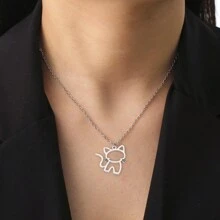 10pcs Alloy Hollow Cat Charms For Jewelry Making Earring Necklace Bracelet Kitty Pendant Pet Jewelry Accessories DIY Epoxy Resin Casting Mold Drop Glue Frame Handmade Supplies - 10pcs - View 9