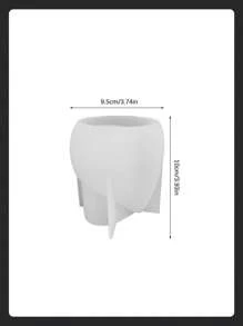 1 cái DIY Khuôn cốc nến hình giọt nước Khuôn silicon nhựa cho hộp đựng bút hình giọt nước, Hộp đựng chậu hoa, Khuôn cốc nến hình xi măng, Khuôn cốc nến hình thạch cao bê tông - Xem 2