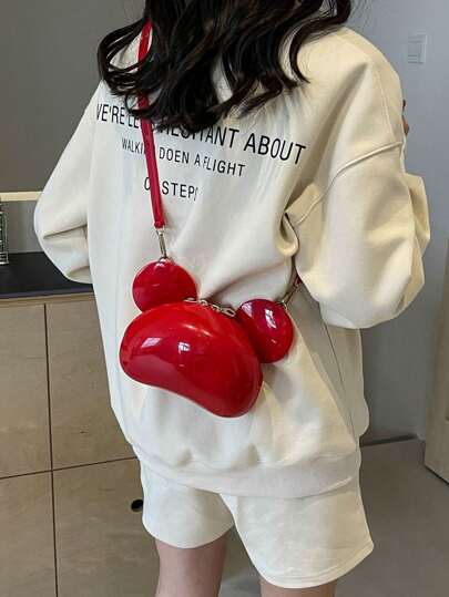 Fashion Spring/Summer Jelly Ear Design Cute Cartoon Mini Shoulder Crossbody Bag, Cell Phone Pouch, Coin Purse, Valentine's Day Gift