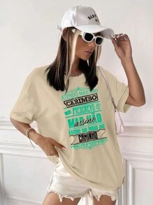 Women T-Shirts - Màu be - Xem 2