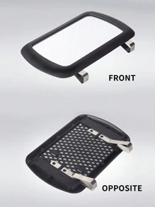 1pc HD Car Sun Visor Vanity Mirror For Both Driver And Passenger Sides, Universal For Most Cars - Black - View 3