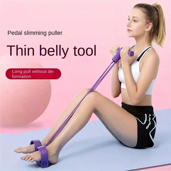 Yoga Step Resistance Band - Multi-Functional Latex Tension Rope For Abdominal, Waist, Arm And Leg Stretching Training, Sit-Ups, Rope Fitness Equipment, Stretching Resistance, Home And Gym Resistance Training Equipment, Full-Body Exercise,Resistance Band Pedal,Bodybuilding Woman,Elastic Sport Bodybuilding,Slimming,Sport Device