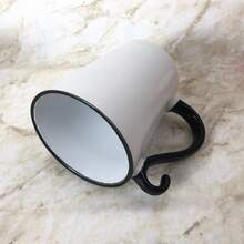 Tazas de Alta Calidad, Simples, a la Moda, Vasos Bonitos y Prácticos para el Hogar, Taza De Café Retro, Tazas con Diseño Creativo, Taza de Té Simple para Oficina, Taza de Agua, Taza para el Hogar, Taza de Café. - Blanco y Negro - Ver 3