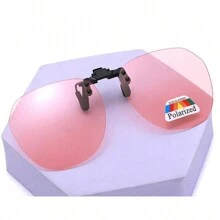 1入組偏光夾片式太陽眼鏡女士男士駕駛員專用設計，可翻轉設計適用於佩戴光學鏡片，男女皆宜（6色可選，尺寸S）