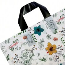 10入組英國風格派對禮品袋，新款服飾店手提袋，批發塑料服飾袋，禮品包裝購物袋，女裝服飾裝袋，購物袋，派對袋，派對禮品袋，手工藝托特袋，派對禮品 - 彩色 - 查看 3