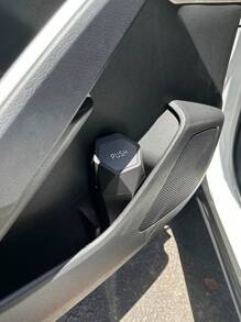 Press-Type Car Trash Can With Lid - 1pc, Mini Car Interior Accessory, Leak-Proof Trash Can, Multi-Purpose Storage Box And Organizer, Suitable For Car, Home, Office. Trash Bags Are Not Included And Need To Be Purchased Separately.