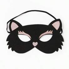 1pc Colorful Women's Cat Mask With PP Decoration, Perfect For Makeup Party And Gift Giving Halloween - Multicolor - View 15