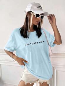 Women T-Shirts - Màu xanh nhạt - Xem 2
