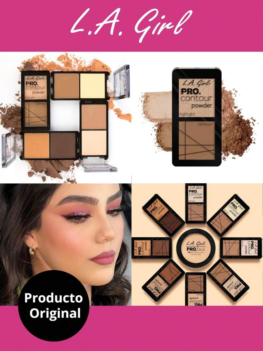 L.A. Girl LA Girl Duo Powder Contour - 501 Highlighter Palette - View 1