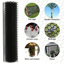Plastic Fence Mesh 300X40CM Chicken Wire Fence Mesh Durable And Lightweight Fencing Wire Chicken Wire Frame Floral Netting For Crafts Gardening Poultry Fencing - Black - View 3