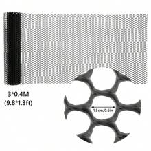 Plastic Fence Mesh 300X40CM Chicken Wire Fence Mesh Durable And Lightweight Fencing Wire Chicken Wire Frame Floral Netting For Crafts Gardening Poultry Fencing - Black - View 7