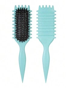 Curl Defining Brush1pcs, Hair Brush Curl Brush For Curly Hair, Curl With Prongs Define Styling Brush, Shaping And Defining Curls For Women Men Less Pulling And Curl Separation - Multicolor - View 10