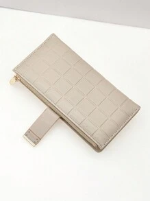 MINGYOU Fang Huangzhi Cataramă rafinată Fermoar PU pentru femei Suport card multifuncțional de mare capacitate Dulce și drăguț Moda tânără Simplu ușor de transportat pentru femei Portofel Poșetă Portofel Portofel lung