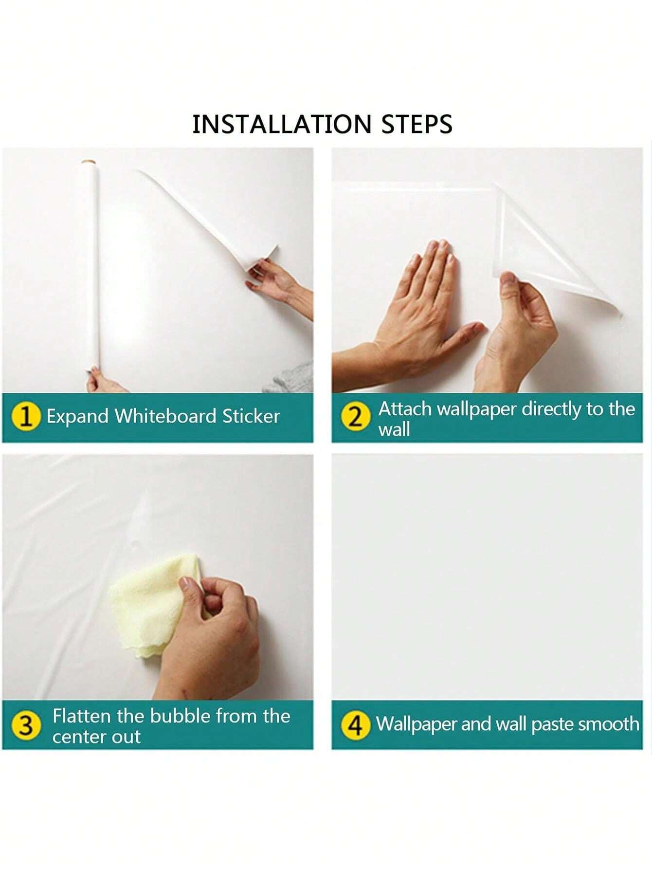 1 Roll SelfAdhesive Whiteboard Wall Sticker Zero Formaldehyde, Anti