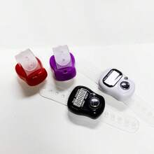 1 Peça Mini Contador eletrônico de dedos LED, Anel Portátil de Contagem de Contas Budistas, Manual e Preciso