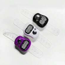 1 Peça Mini Contador eletrônico de dedos LED, Anel Portátil de Contagem de Contas Budistas, Manual e Preciso