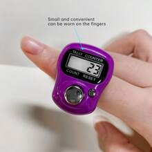 1 Peça Mini Contador eletrônico de dedos LED, Anel Portátil de Contagem de Contas Budistas, Manual e Preciso