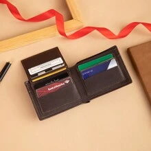 Men's Crocodile Pattern Business Wallet Multi-Functional Large Capacity Short & Long Style Business For Men Wallet Purse Wallet Small Wallet Men Wallet Leather - Brown - View 6
