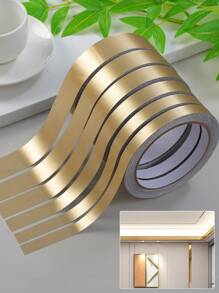 10米/卷多种宽度皮肤状/光滑边缘美线，背面带自粘性，用于翻新、边缘包裹、白色/黄色/绿色/蓝色/黑色/金色纯色背景装饰条，适用于墙壁裂缝、家具柜门、缝隙覆盖、边缘密封胶带、贴纸、墙贴花、用于家庭装饰的乙烯基贴花、春季装饰品让您的家焕然一新、节日装饰贴纸礼物生日毕业 - 彩色 - 查看 54