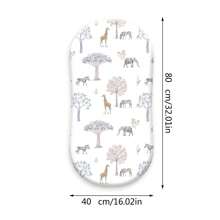 2 Packungen Baby Stubenwagen Laken, atmungsaktive kuschelige Spannbettlaken, elastische Reisebett Mode Regenbogen Muster, Standard Wiegen Laken für Baby Jungen Mädchen