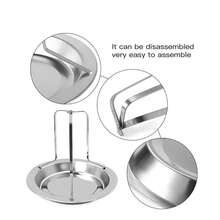 1pc, Family Dinner Stainless Steel Grilled Chicken Rack - White - View 8