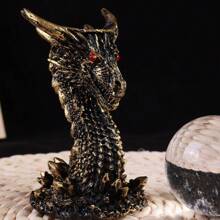 Đế nhựa rồng và một quả cầu thạch anh trắng nhân tạo/Trang trí bàn làm việc/Trang trí văn phòng/Quà tặng nam/Siêu ngầu/Quà sinh nhật/Quà tặng ngày lễ - Nhiều màu - Xem 7