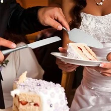 2pcs/Set Stainless Steel Wedding Cake Knife And Server Set, Cake Cutting Set For Wedding, Includes Cake Cutter And Cake Server, Ideal For Wedding, Party, Birthday, Dishwasher Safe - Silver - View 5