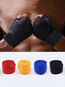2 piezas Vendas de boxeo de 3m, vendas para manos MMA para adultos, vendas deportivas elásticas, tela protectora de manos - Multicolor - Ver 2