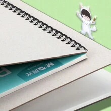 1 pièce Carnet de croquis spiralé épais A4/18K/16K en papier non saignant pour enfants, bloc de papier de dessin et de gribouillage de dessins animés, 30 feuilles