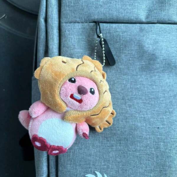 Cute Cartoon Plush Little Beaver Detachable Hat Stuffed Doll Toys Pendant Bag Decoration Gifts