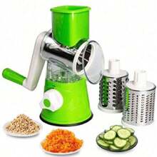 Rayador/Pelador 3 en 1 Frutas Y Verduras, RALLADOR DE ACERO INOXIDABLE,Rallador Cortador Procesador Alimentos Verduras Y Frutas - Multicolor - Ver 1