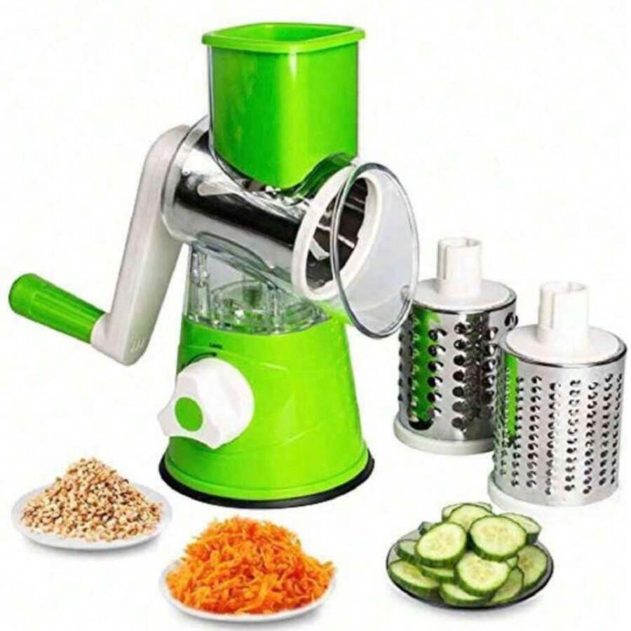 Rayador/Pelador 3 en 1 Frutas Y Verduras, RALLADOR DE ACERO INOXIDABLE,Rallador Cortador Procesador Alimentos Verduras Y Frutas - Multicolor - Ver 1