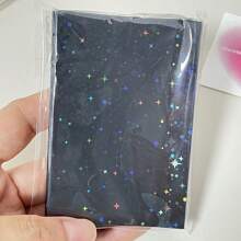 61x91mm 50pcs/Pack Bling Star Card Sleeves,Holo Postcards 3 Inch Top Load Bags Back To School - Multicolor - View 14
