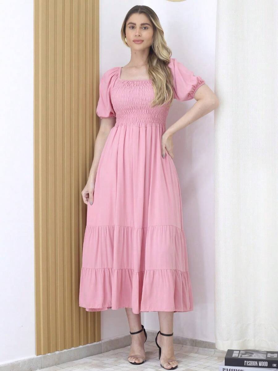 Women Dresses - 淺粉色 - 查看 1