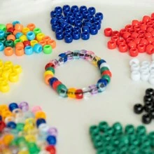 100pcs 6x9mm Rainbow Pony Beads Big Hole Beads Perfect For Bracelets DIY Kandi Jewelry Making Hand Crafts Hair Beads Jewelry Making Accessories