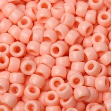 100pcs 6x9mm Rainbow Pony Beads Big Hole Beads Perfect For Bracelets DIY Kandi Jewelry Making Hand Crafts Hair Beads Jewelry Making Accessories