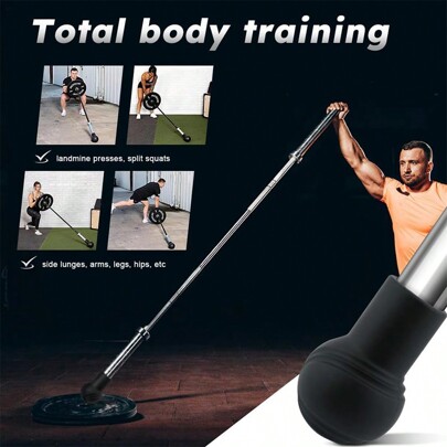 Landmine Attachment For Barbell, Turn Any Surface Into A Barbell Landmine Exercise-Press, Row, Spin, Rotation, Split Squats, Fits 2'' Bars(Black) Gym Accessories, Sport, Gym, Home Exercise, Sport Accessories, Gym Accessories, CrossFit Accessories