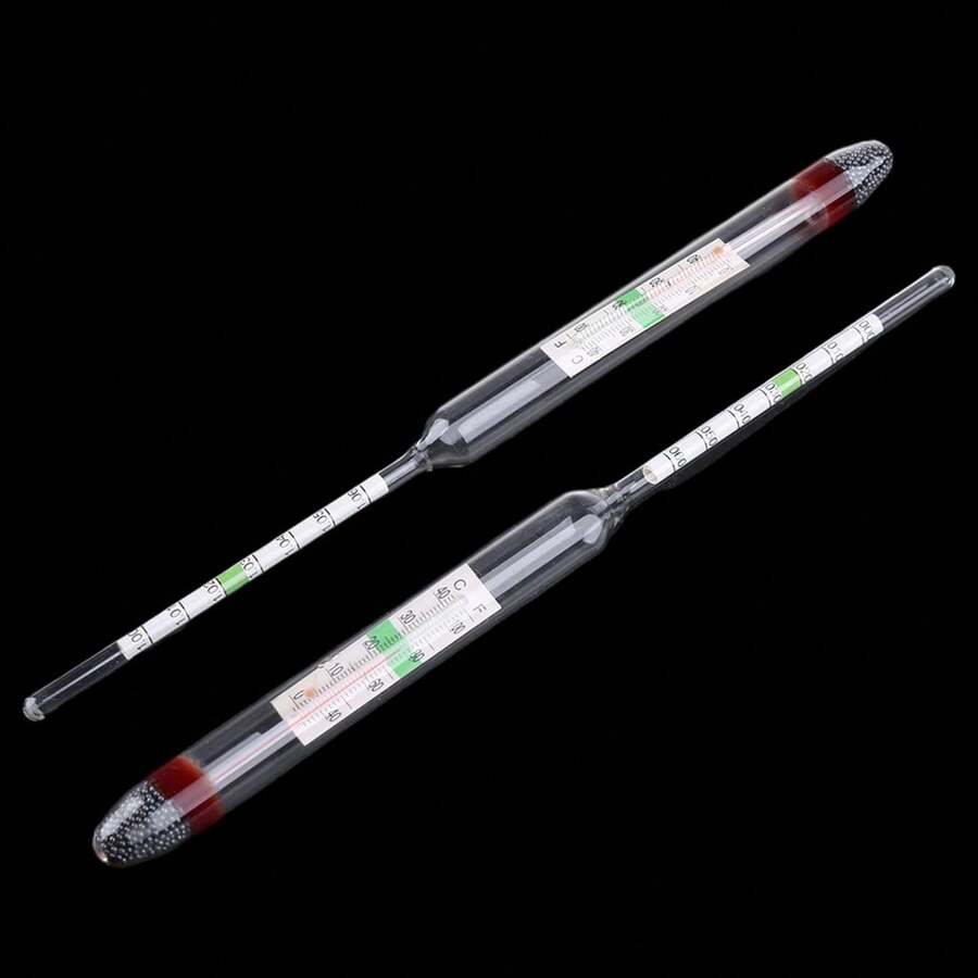 Aquarium Glass Floating Hydrometer With Thermometer 1.0001.060 For Salt Water for Sale New