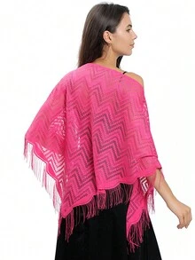 1入組蕾絲扇形三角披肩，新娘婚禮禮服蕾絲披肩適用於晚會，多功能女式圍巾 - A - 查看 3