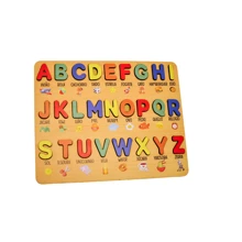 1 Quebra cabeça de madeira Alfabeto Educativo vogais pedagógico Letras coloridas Jogo de encaixe montessori Quebra-cabeças De Educação Infantil Para Brinquedos De Aprendizagem em MDF (Madeira) -possui Certificado Para Crianças - Multicolorido - Visão 3